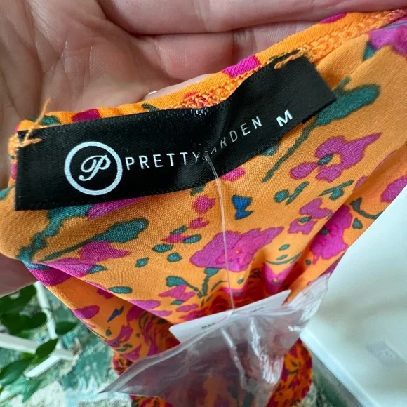 Floral One shoulder Tiered Ruffle FlowY midi dress - Picture 10 of 11